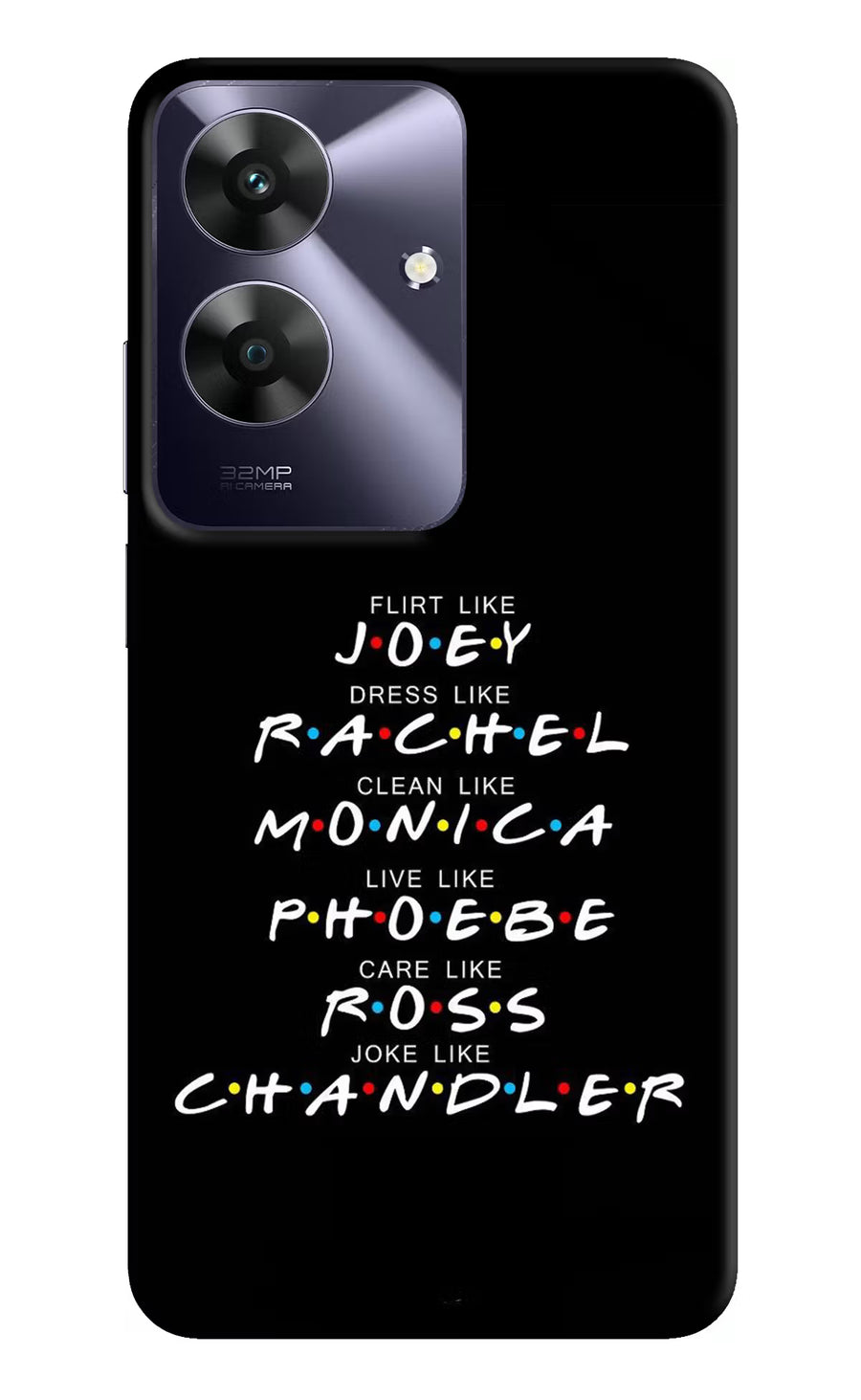 FRIENDS Character Realme C61 Back Cover, Hard case