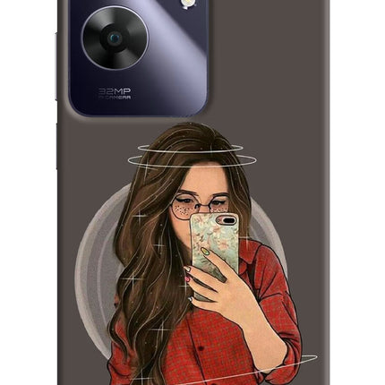 Selfie Queen Realme C61 Hard Case Back Cover by Casekaro