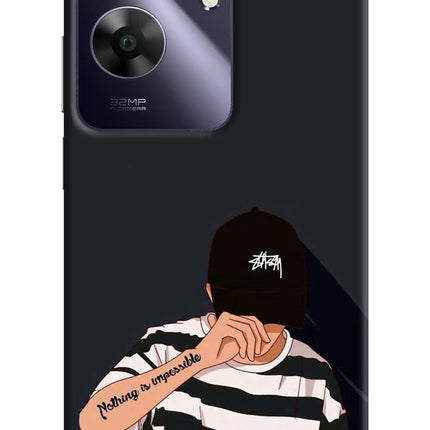 Aesthetic Boy Realme C61 Hard Case Back Cover by Casekaro