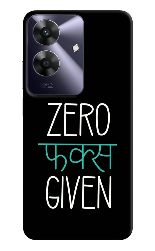 Zero Fucks Given Realme C61 Back Cover