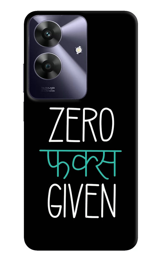 Zero Fucks Given Realme C61 Hard Case Back Cover by Casekaro
