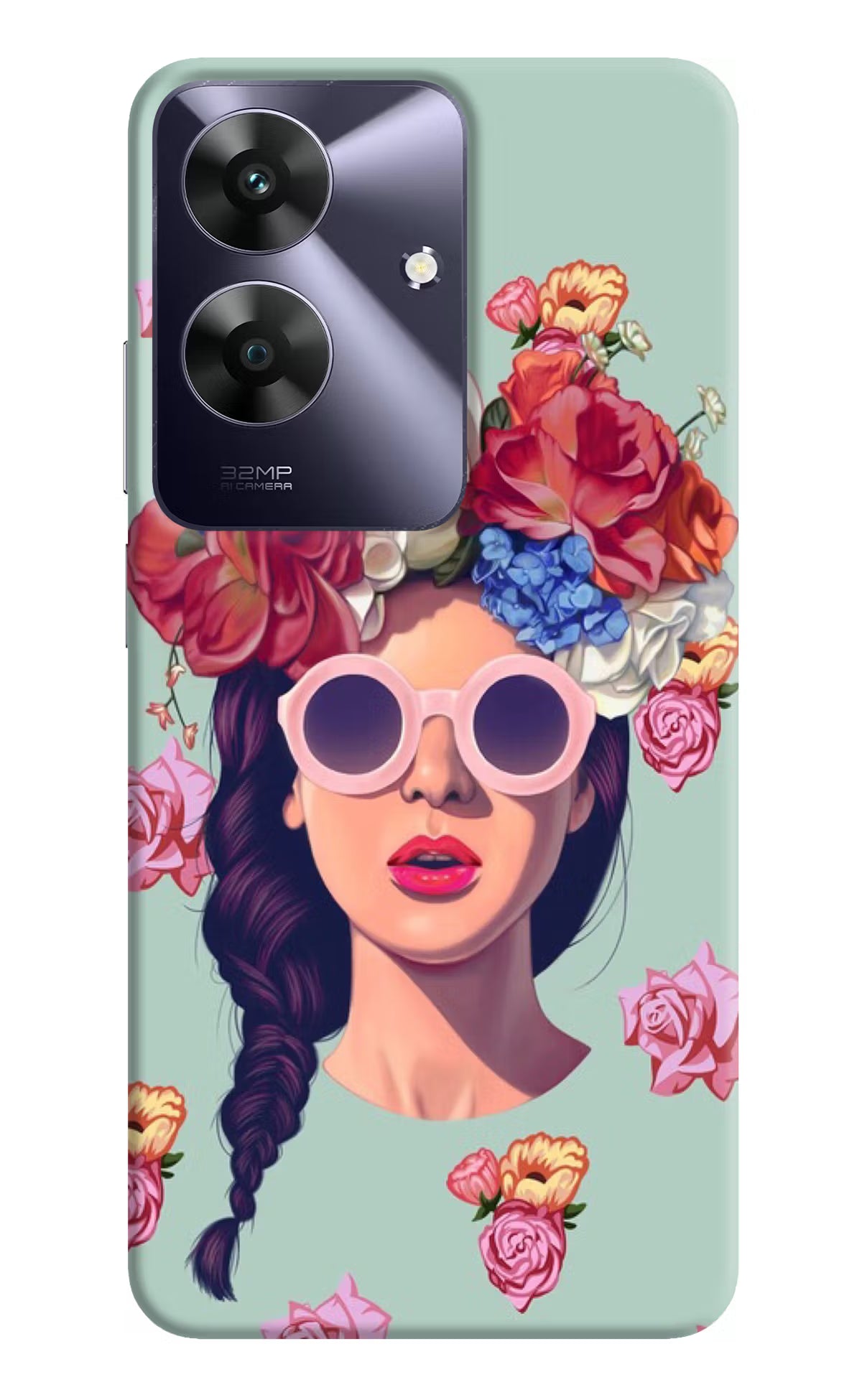 Pretty Girl Realme C61 Hard Case Back Cover by Casekaro