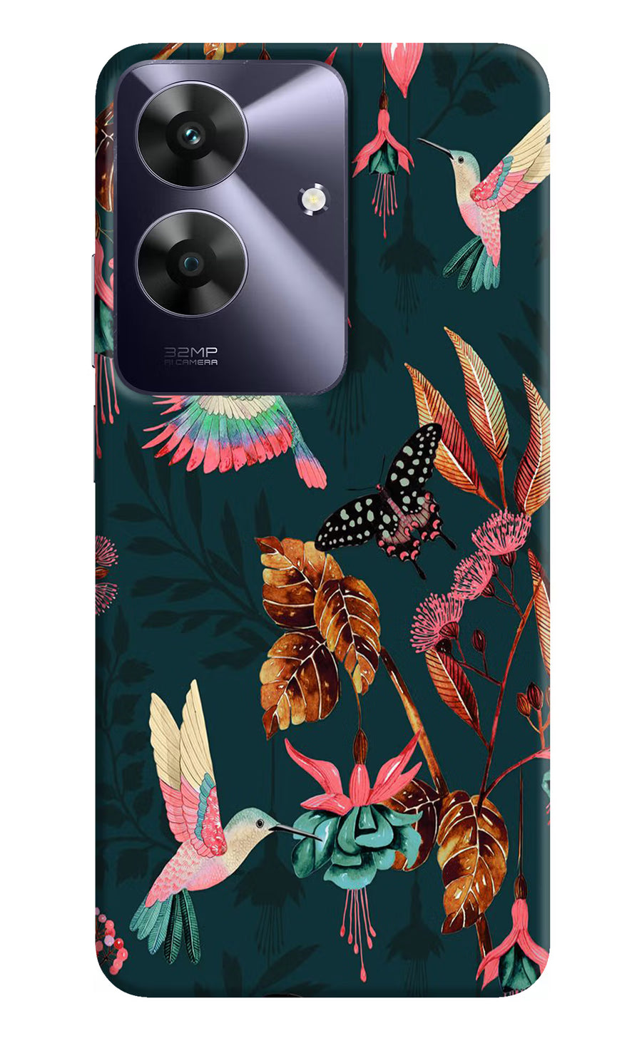 Birds Realme C61 Back Cover, Hard case
