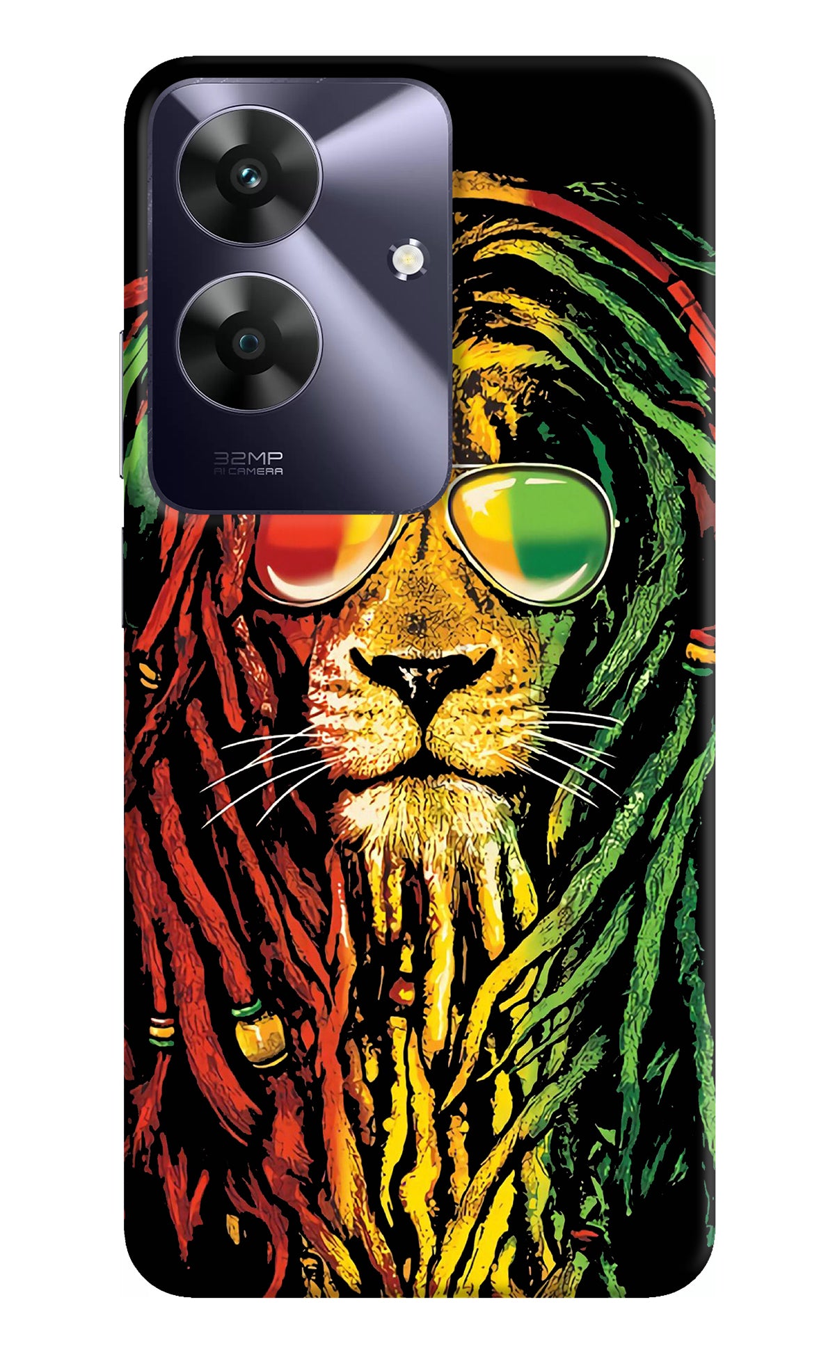 Rasta Lion Realme C61 Back Cover