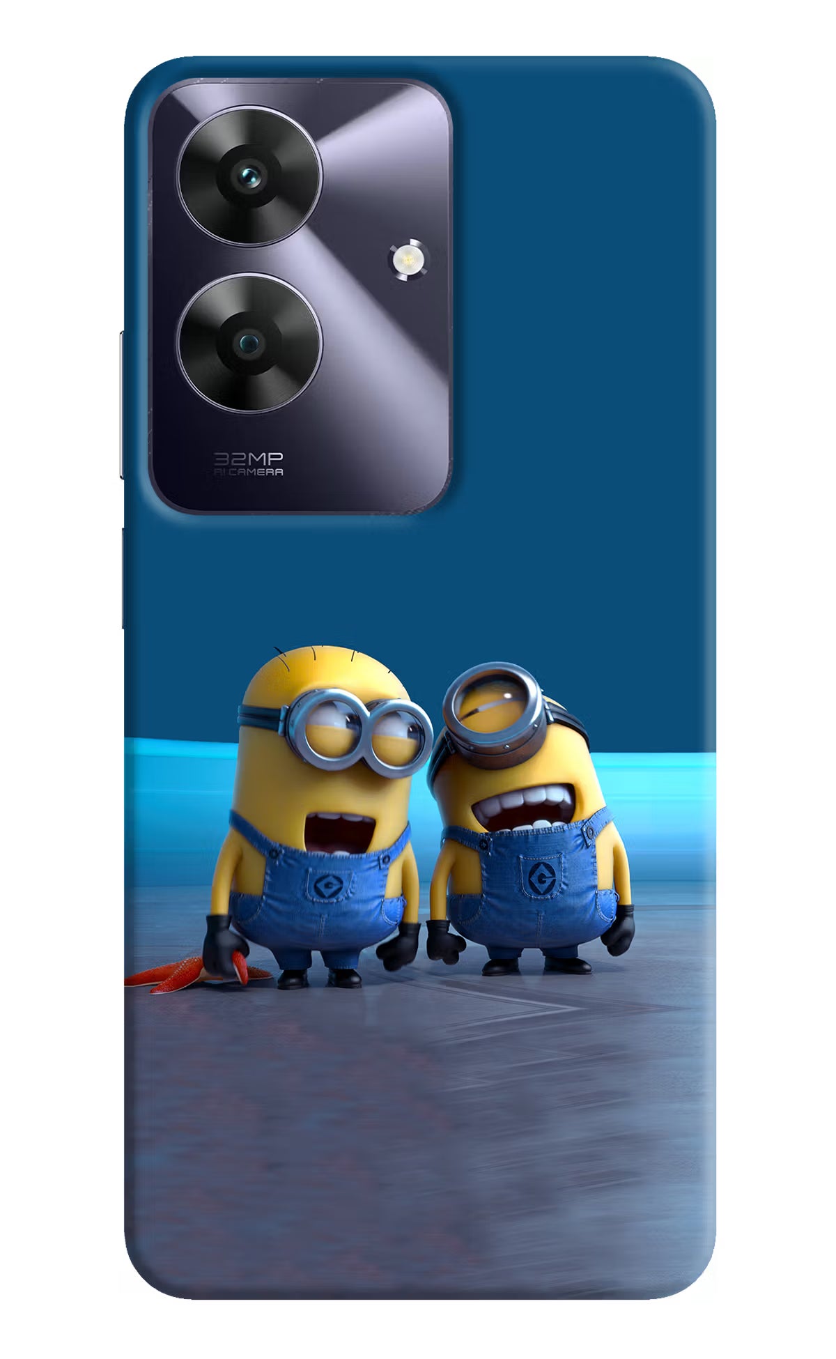 Minion Laughing Realme C61 Hard Case Back Cover by Casekaro