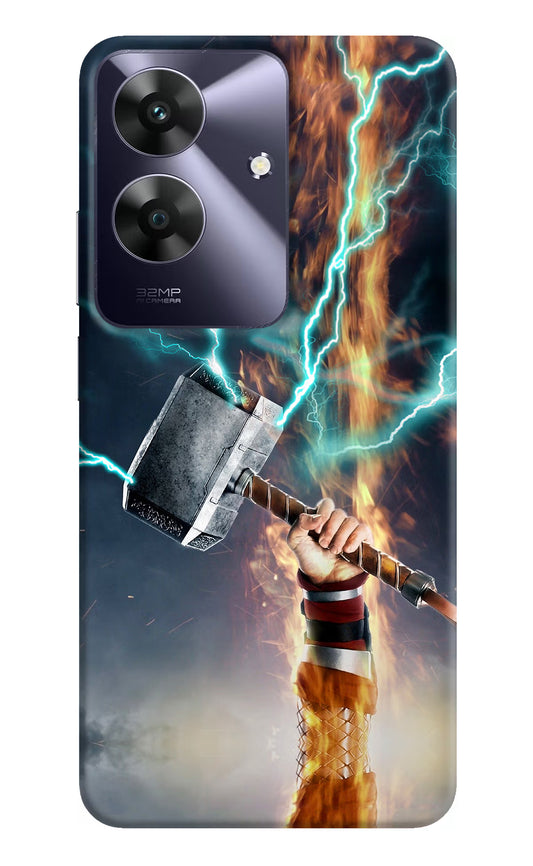 Thor Hammer Mjolnir Realme C61 Hard Case Back Cover by Casekaro