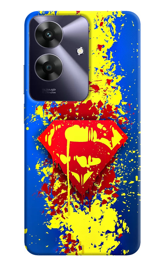 Superman logo Realme C61 Hard Case Back Cover by Casekaro