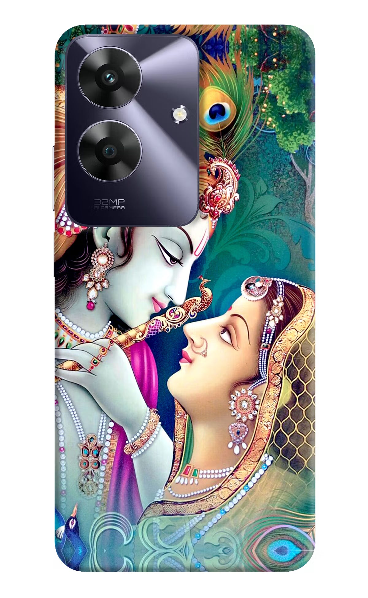 Lord Radha Krishna Realme C61 Hard Case Back Cover by Casekaro