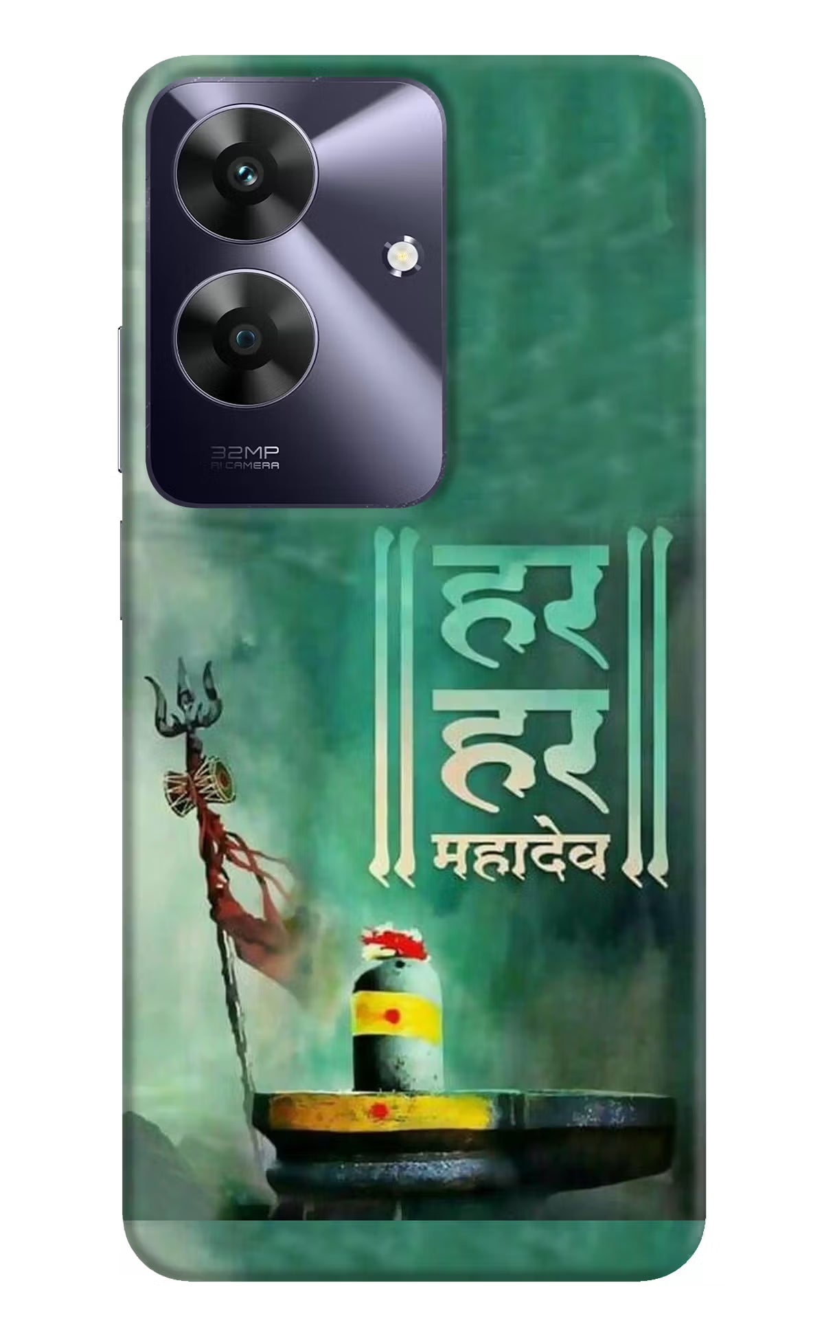 Har Har Mahadev Shivling Realme C61 Hard Case Back Cover by Casekaro