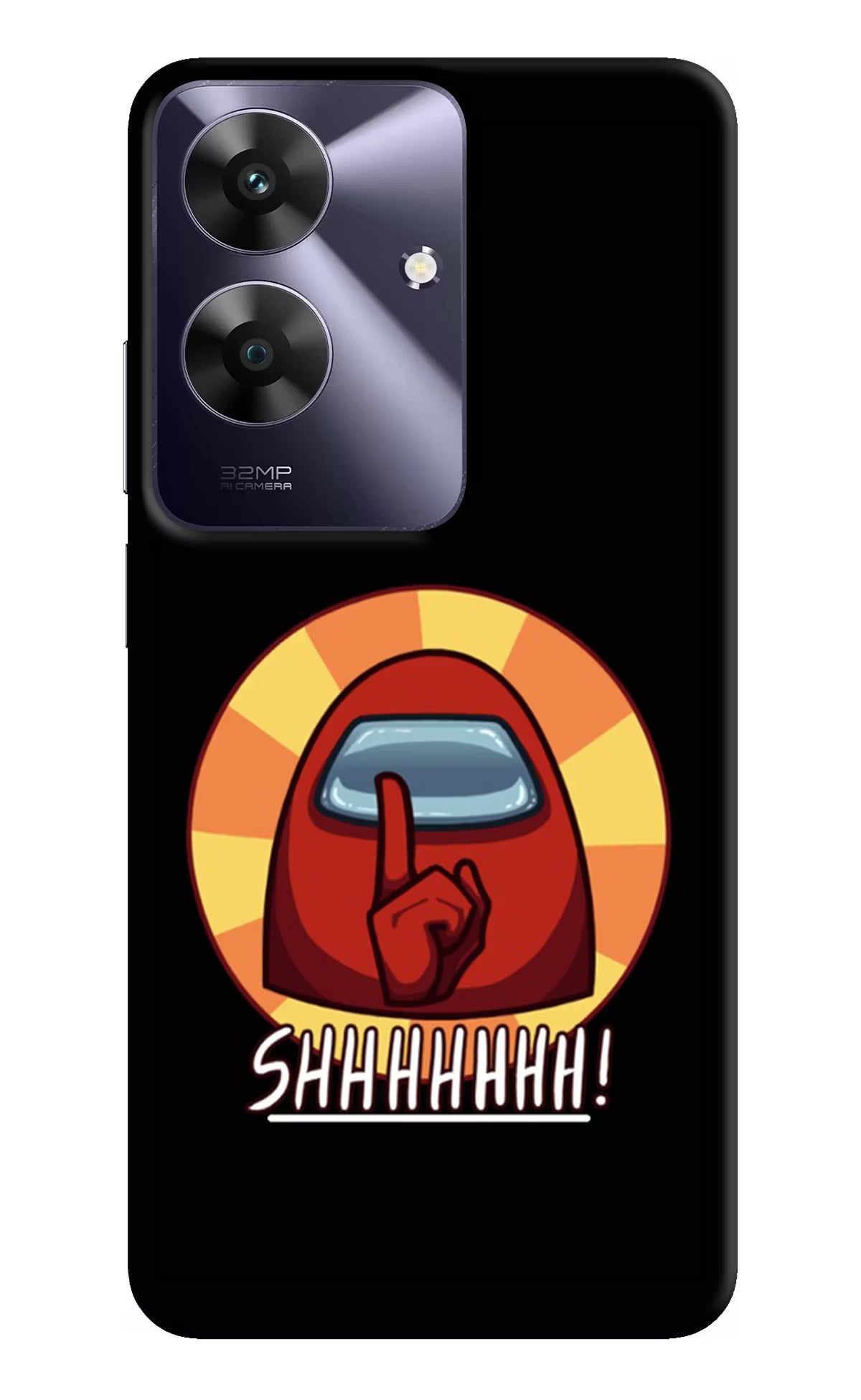 Among Us Shhh! Realme C61 Hard Case Back Cover by Casekaro