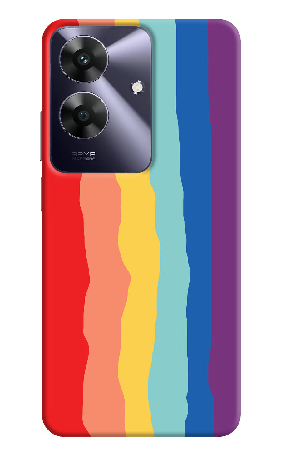 Rainbow Realme C61 Back Cover, Hard case