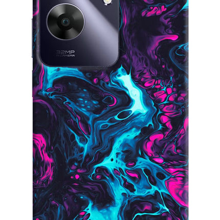 Abstract Realme C61 Hard Case Back Cover by Casekaro