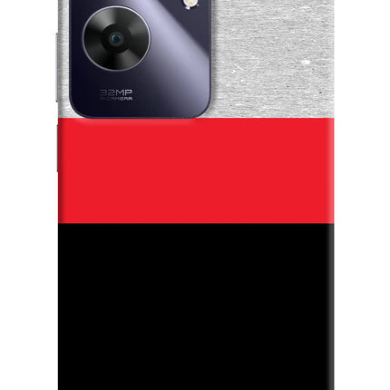 Tri Color Pattern Realme C61 Hard Case Back Cover by Casekaro
