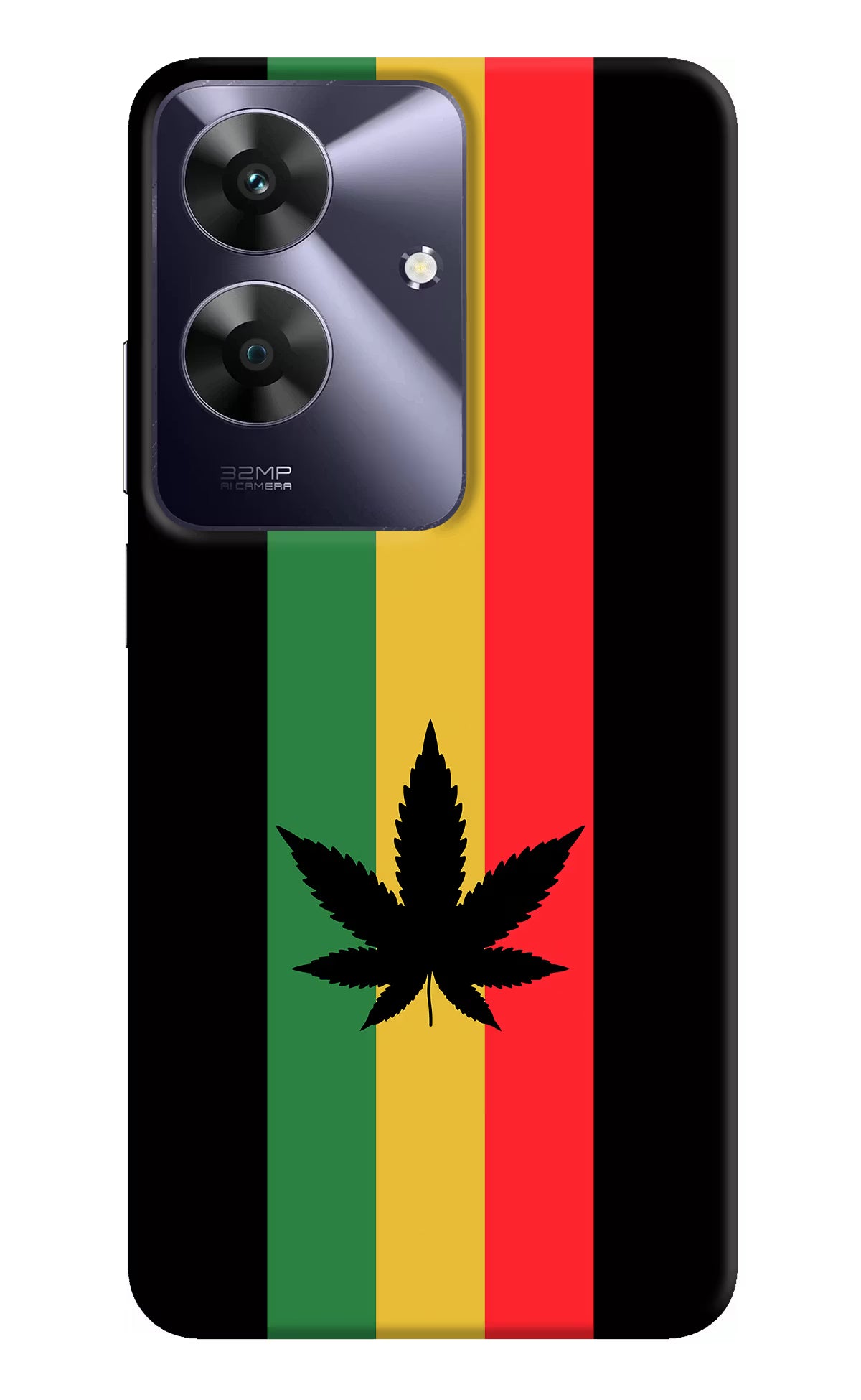 Weed Flag Realme C61 Hard Case Back Cover by Casekaro