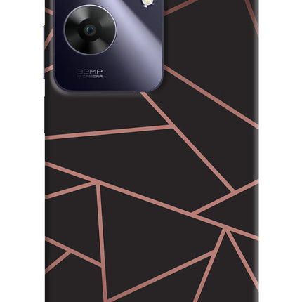 Geometric Pattern Realme C61 Hard Case Back Cover by Casekaro