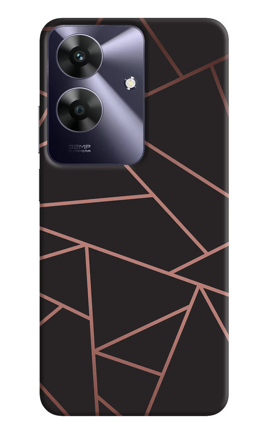 Geometric Pattern Realme C61 Back Cover, Hard case