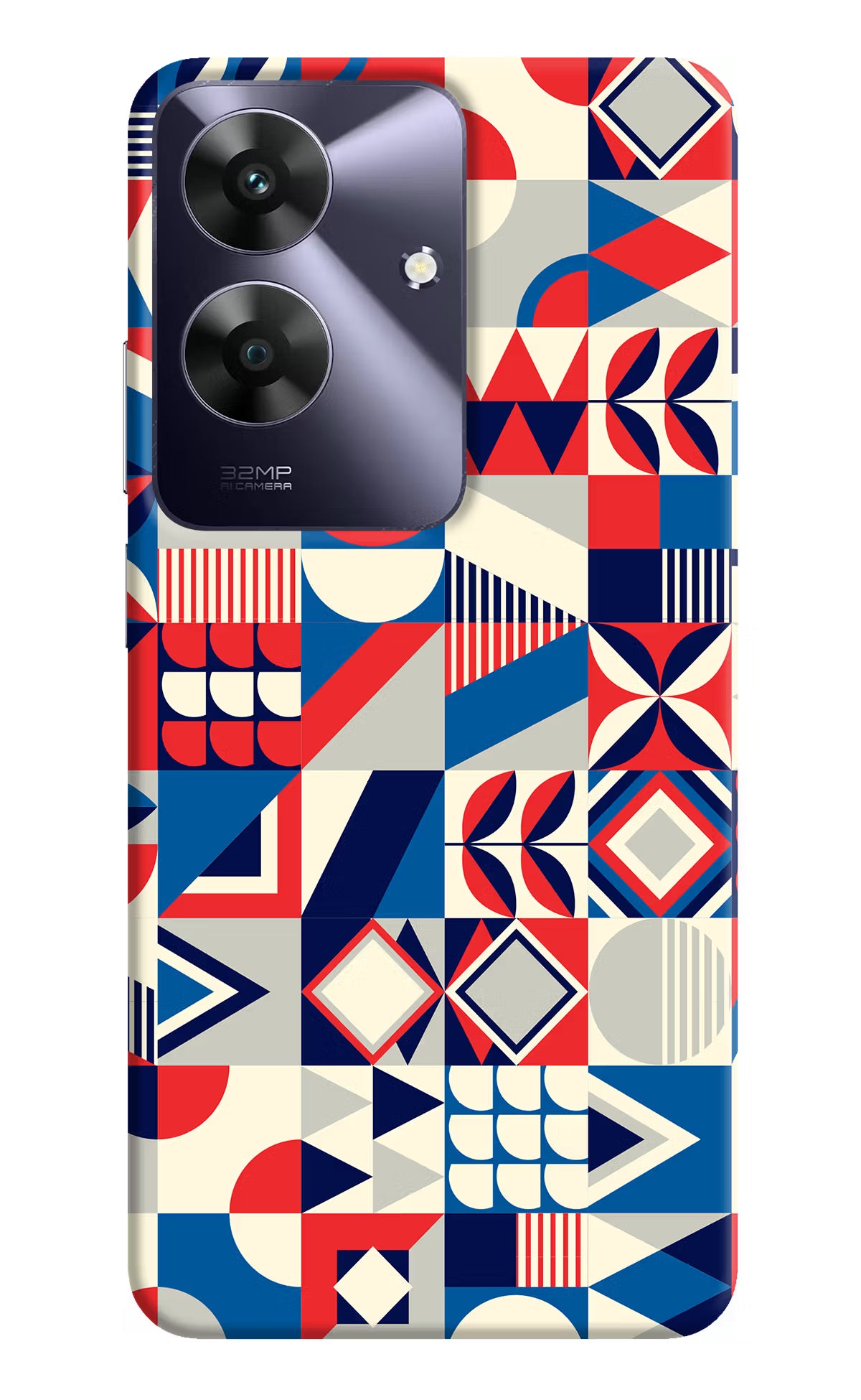 Colorful Pattern Realme C61 Hard Case Back Cover by Casekaro