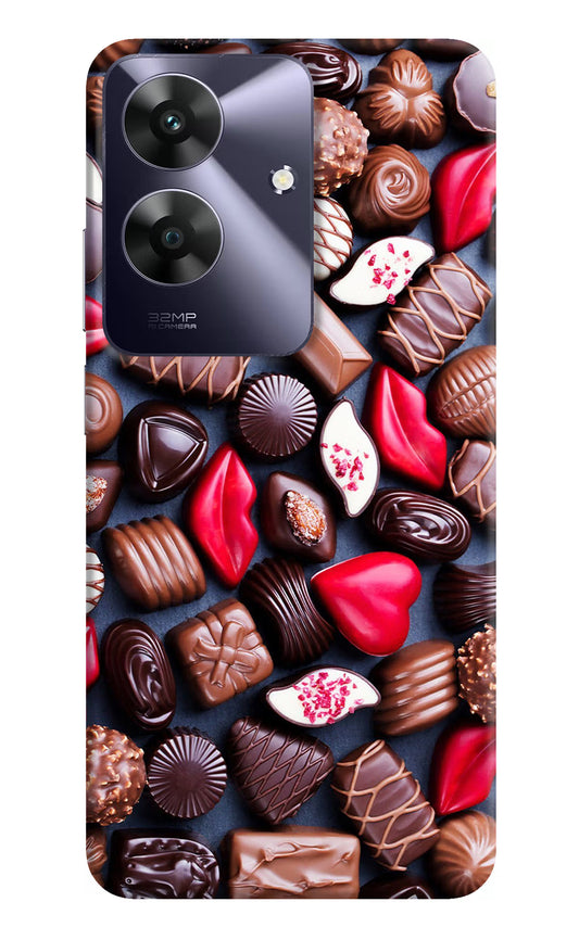 Chocolates Realme C61 Hard Case Back Cover by Casekaro