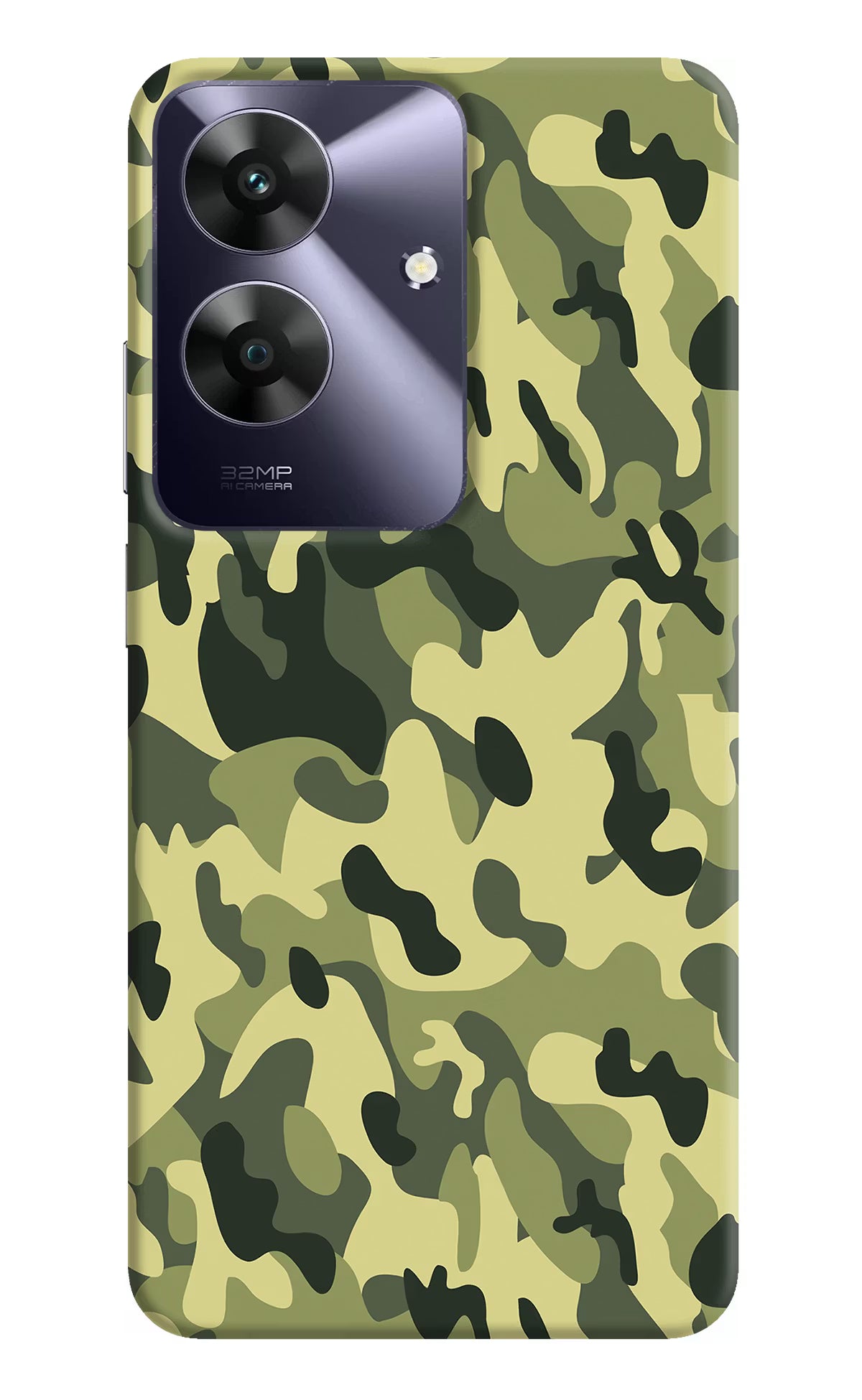 Camouflage Realme C61 Hard Case Back Cover by Casekaro