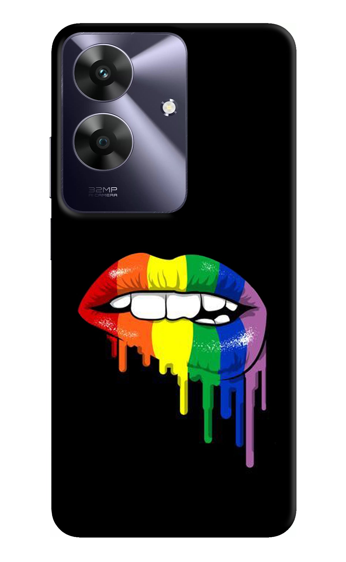 Lips Biting Realme C61 Back Cover