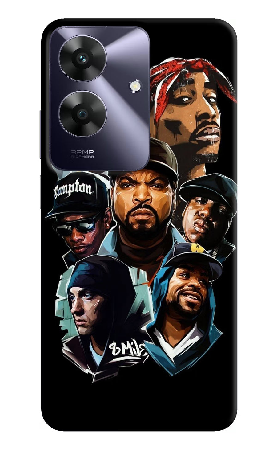 Rappers Realme C61 Back Cover, Hard case