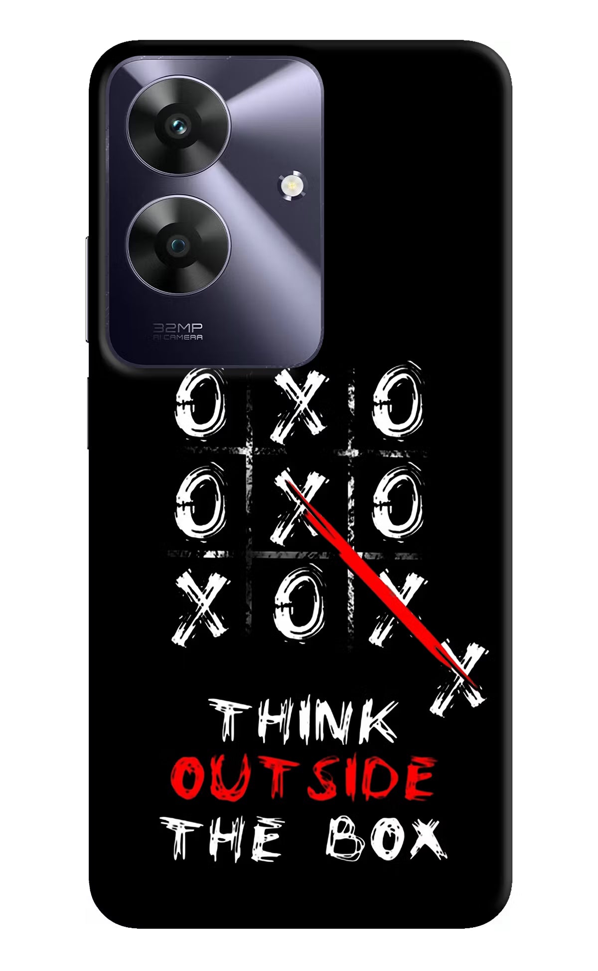 Think out of the BOX Realme C61 Hard Case Back Cover by Casekaro