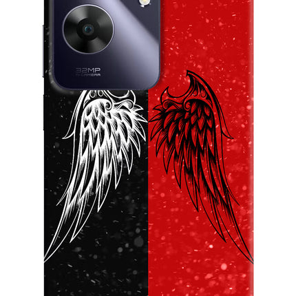 Wings Realme C61 Hard Case Back Cover by Casekaro