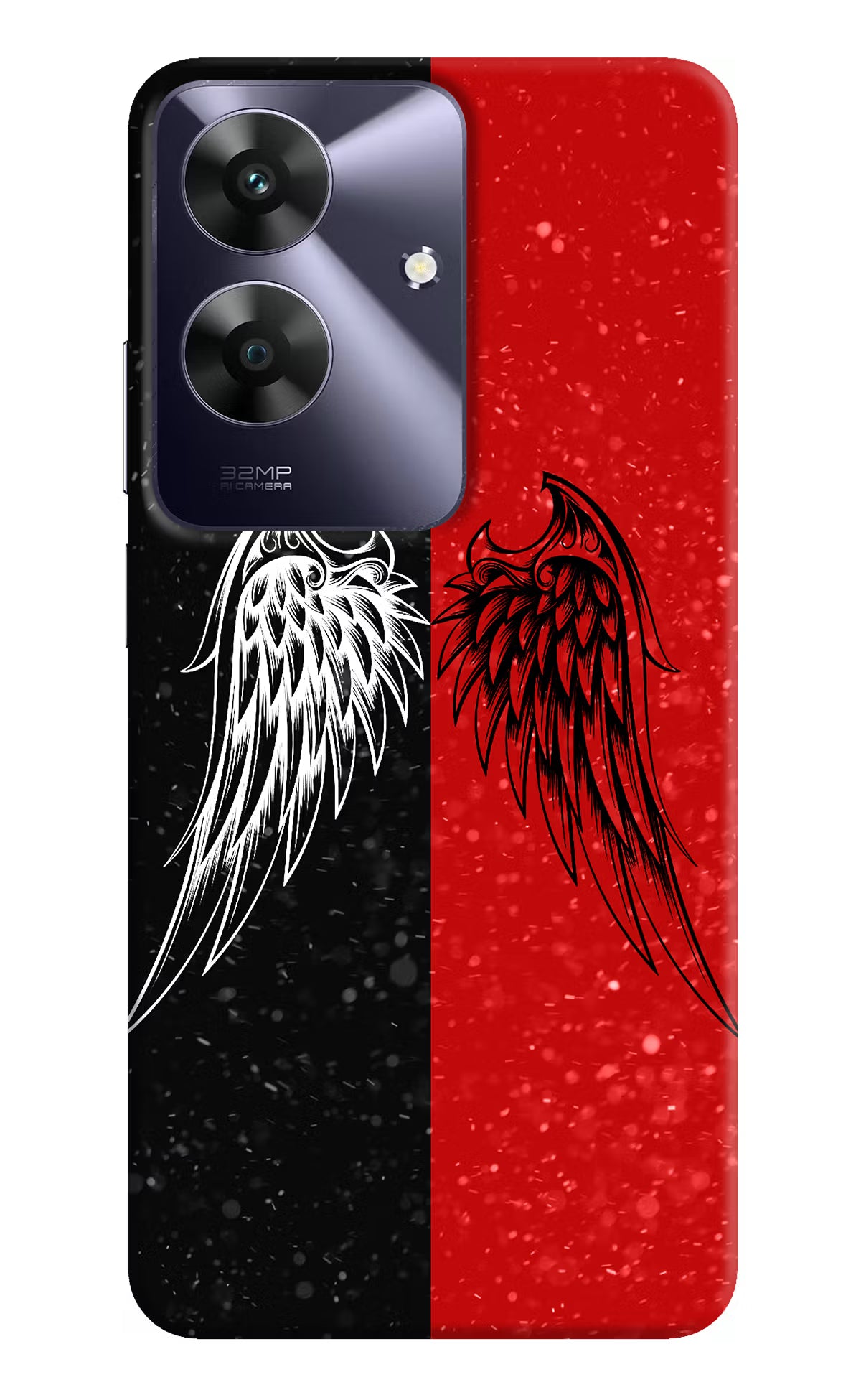 Wings Realme C61 Hard Case Back Cover by Casekaro