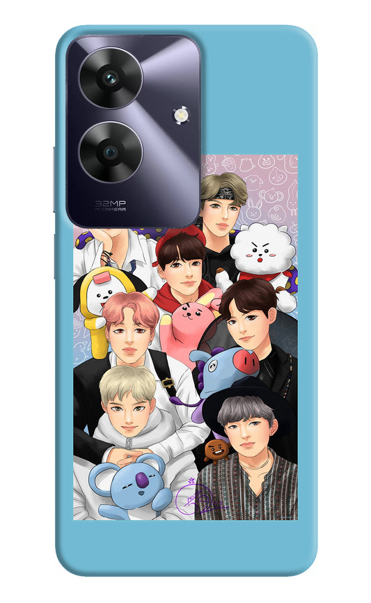 BTS with animals Realme C61 Back Cover