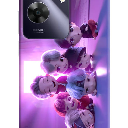 BTS Chibi Realme C61 Hard Case Back Cover by Casekaro
