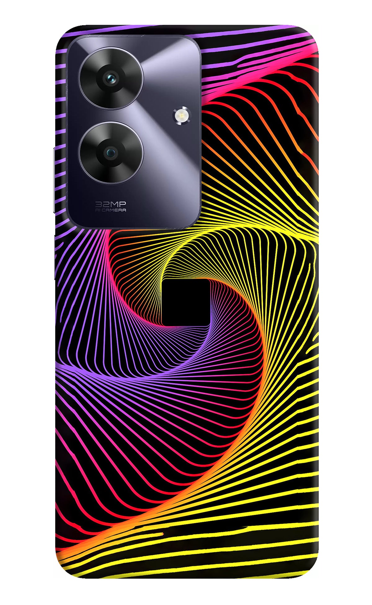 Colorful Strings Realme C61 Back Cover