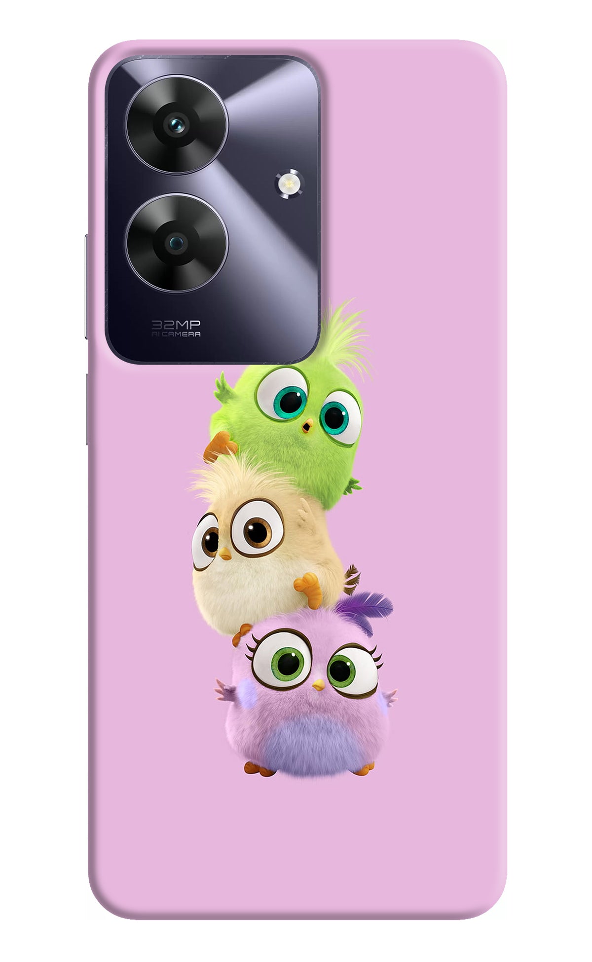 Cute Little Birds Realme C61 Back Cover