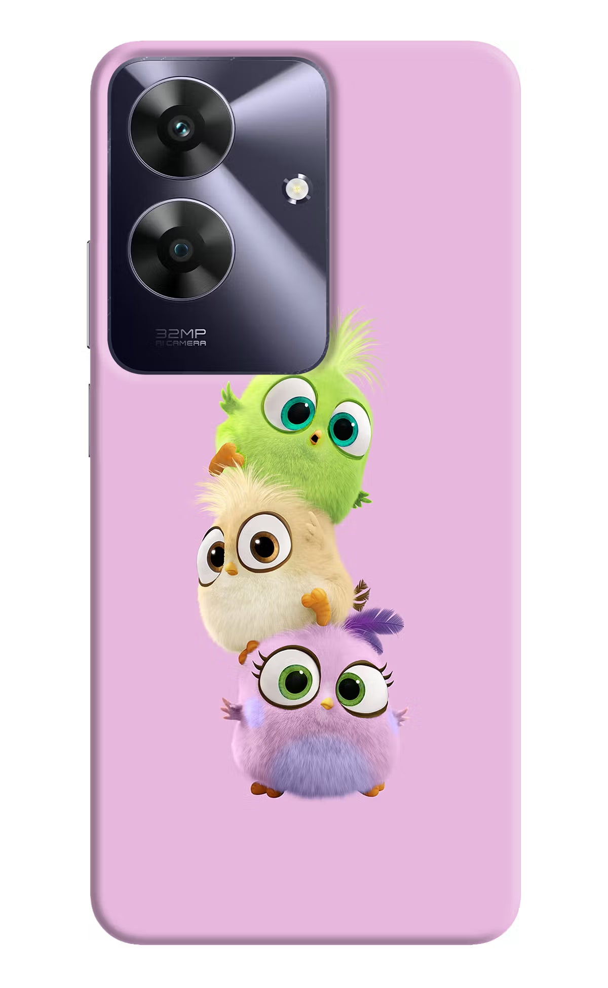 Cute Little Birds Realme C61 Hard Case Back Cover by Casekaro