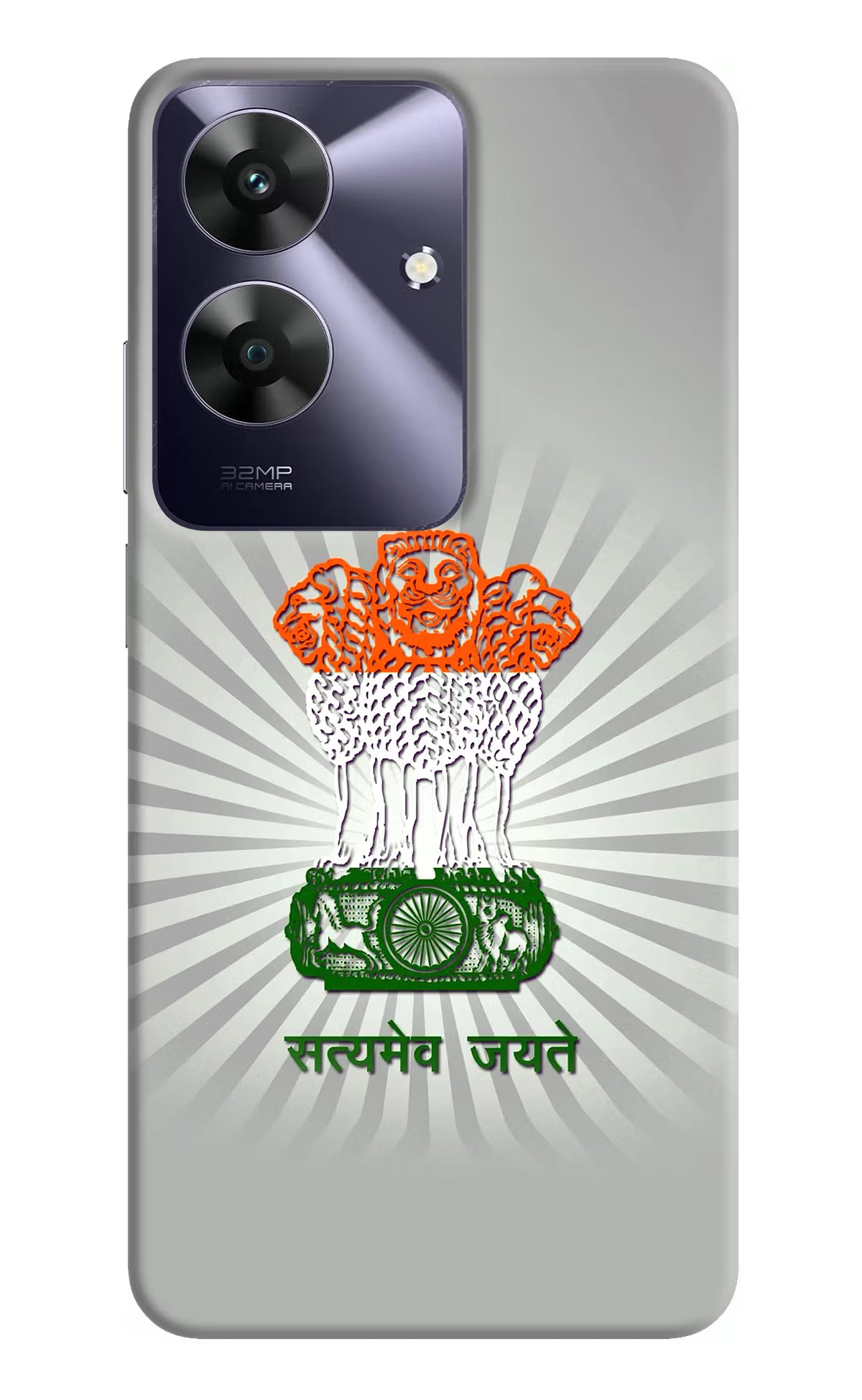 Satyamev Jayate Art Realme C61 Hard Case Back Cover by Casekaro