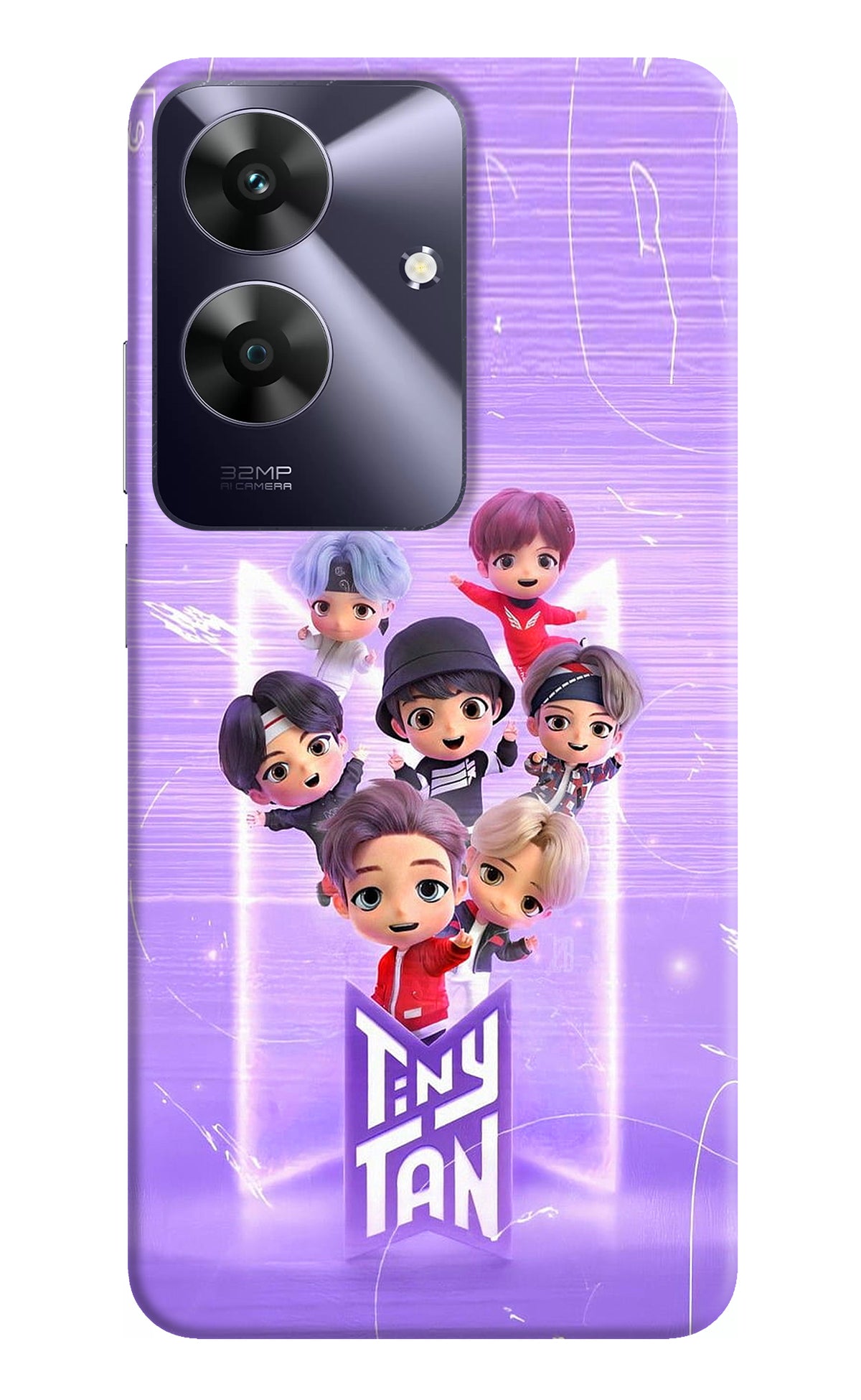 BTS Tiny Tan Realme C61 Back Cover