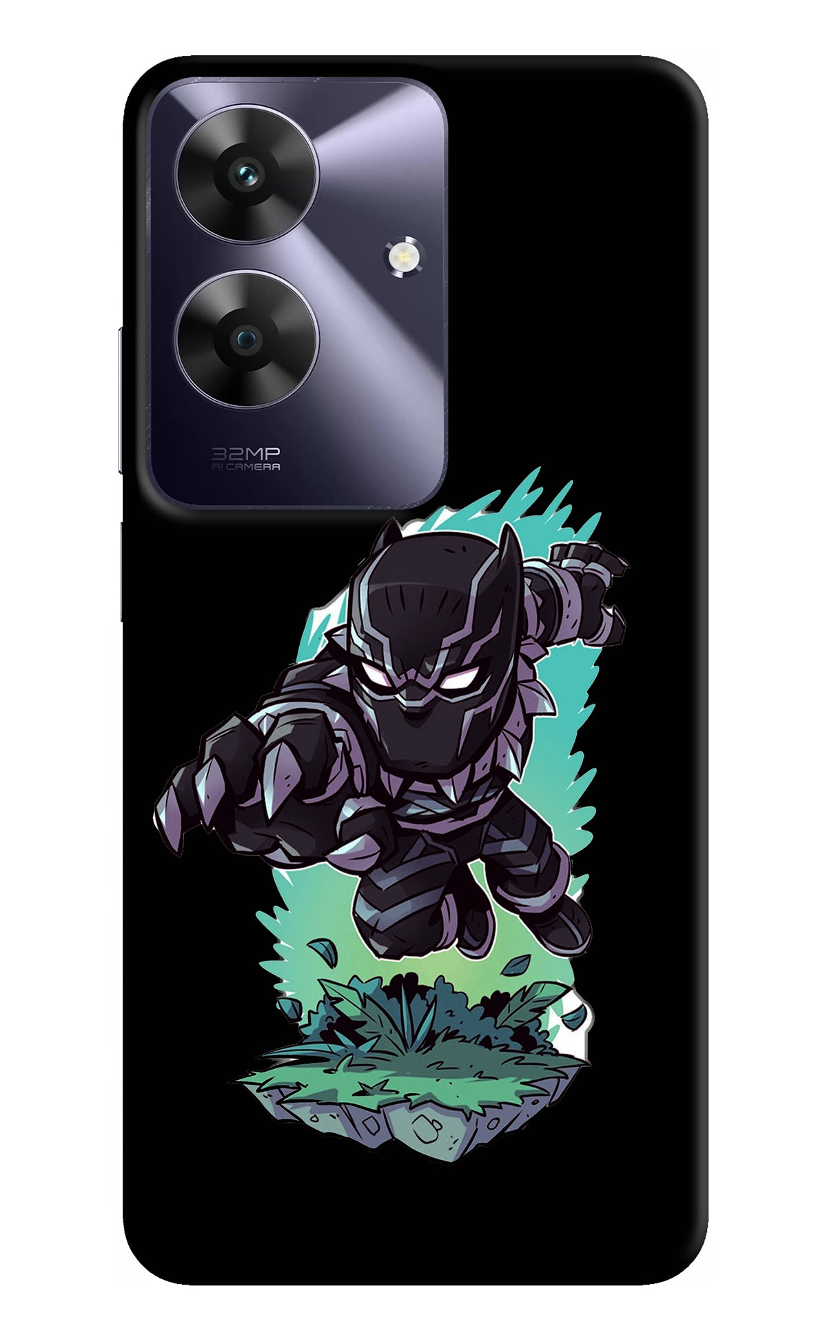 Black Panther Realme C61 Back Cover