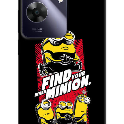 Find your inner Minion Realme C61 Hard Case Back Cover by Casekaro