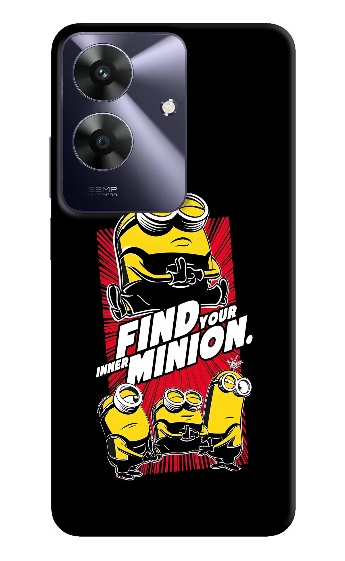 Find your inner Minion Realme C61 Hard Case Back Cover by Casekaro