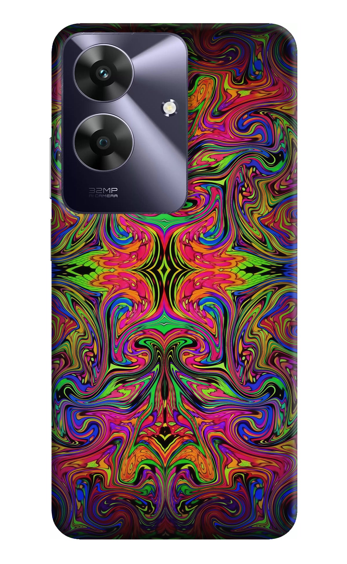 Psychedelic Art Realme C61 Back Cover