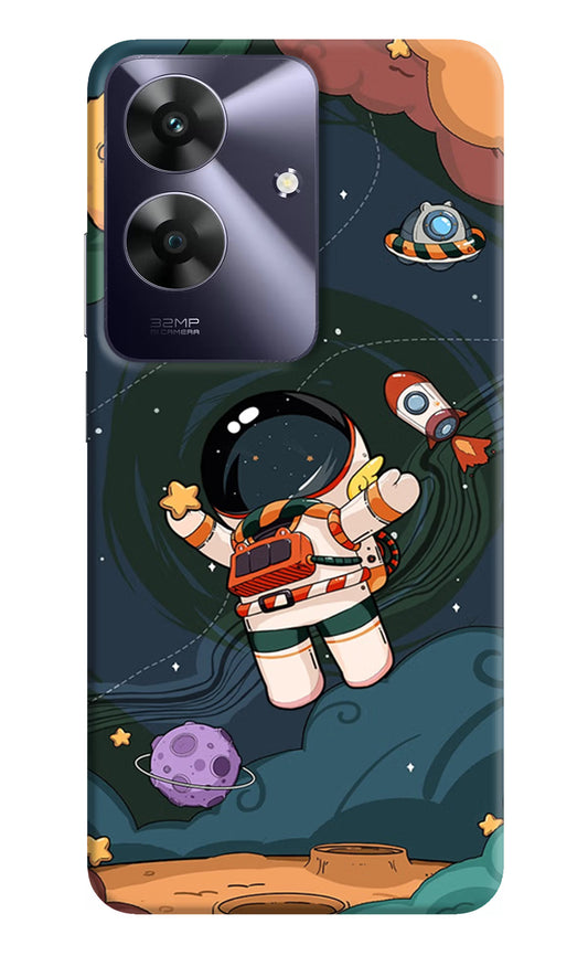 Cartoon Astronaut Realme C61 Hard Case Back Cover by Casekaro