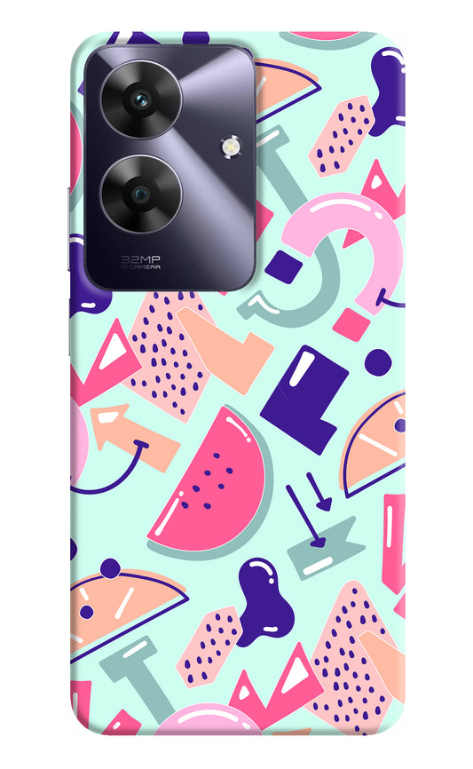 Doodle Pattern Realme C61 Back Cover