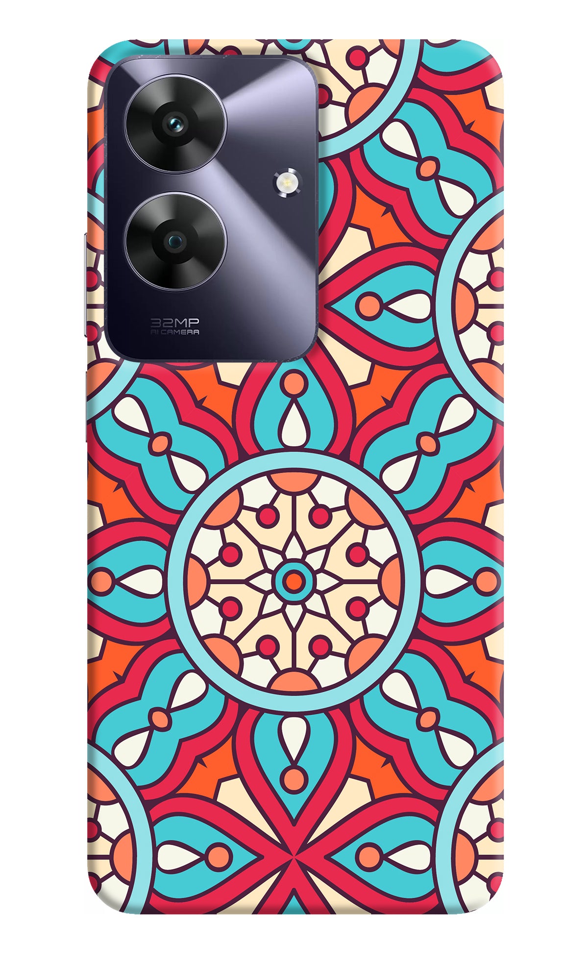 Mandala Geometric Realme C61 Back Cover