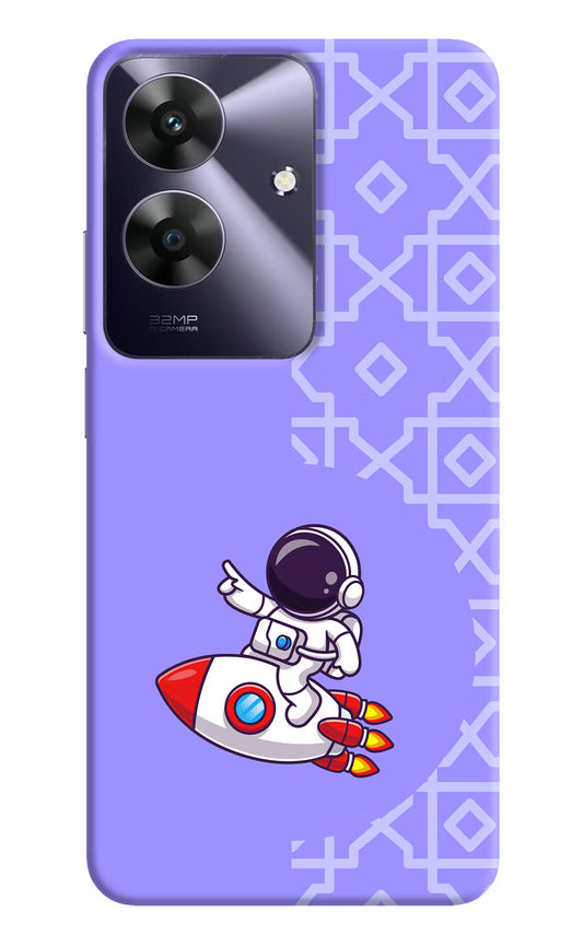 Cute Astronaut Realme C61 Hard Case Back Cover by Casekaro