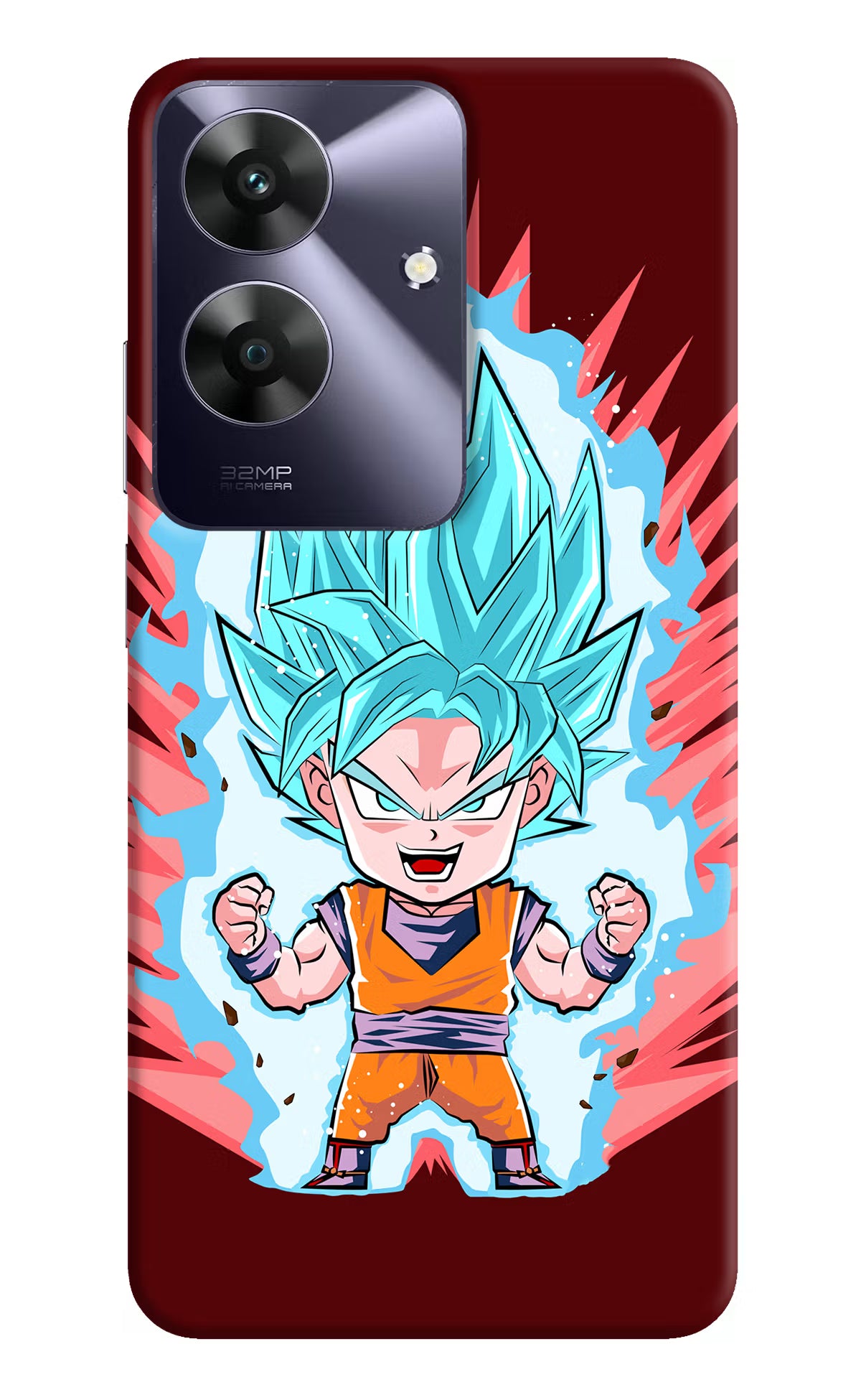 Goku Little Realme C61 Hard Case Back Cover by Casekaro