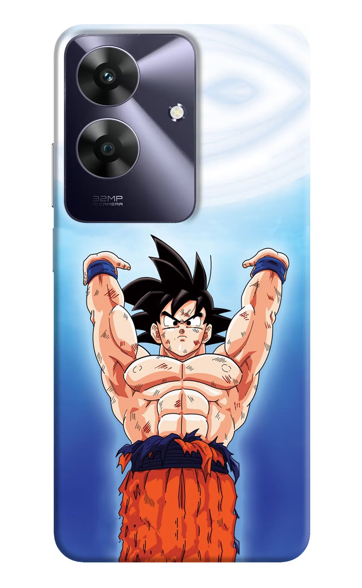 Goku Power Realme C61 Hard Case Back Cover by Casekaro