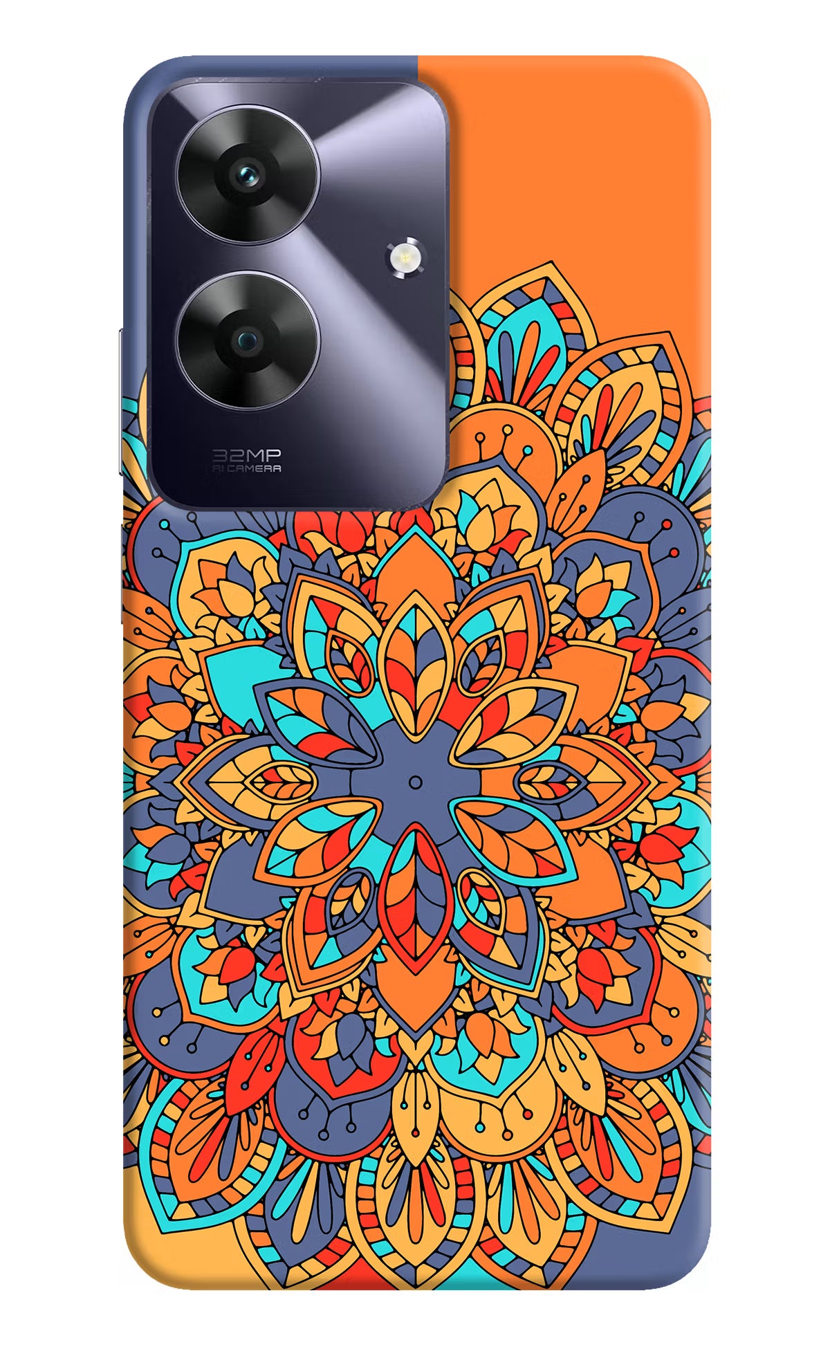 Color Mandala Realme C61 Hard Case Back Cover by Casekaro