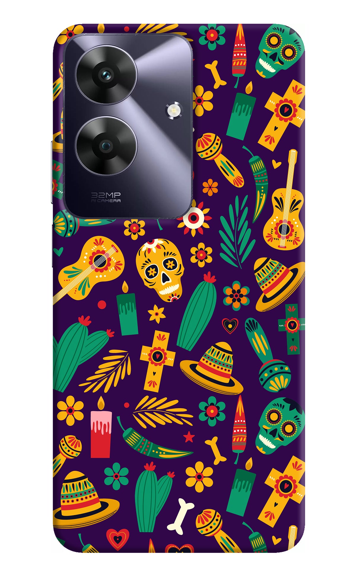 Mexican Artwork Realme C61 Back Cover