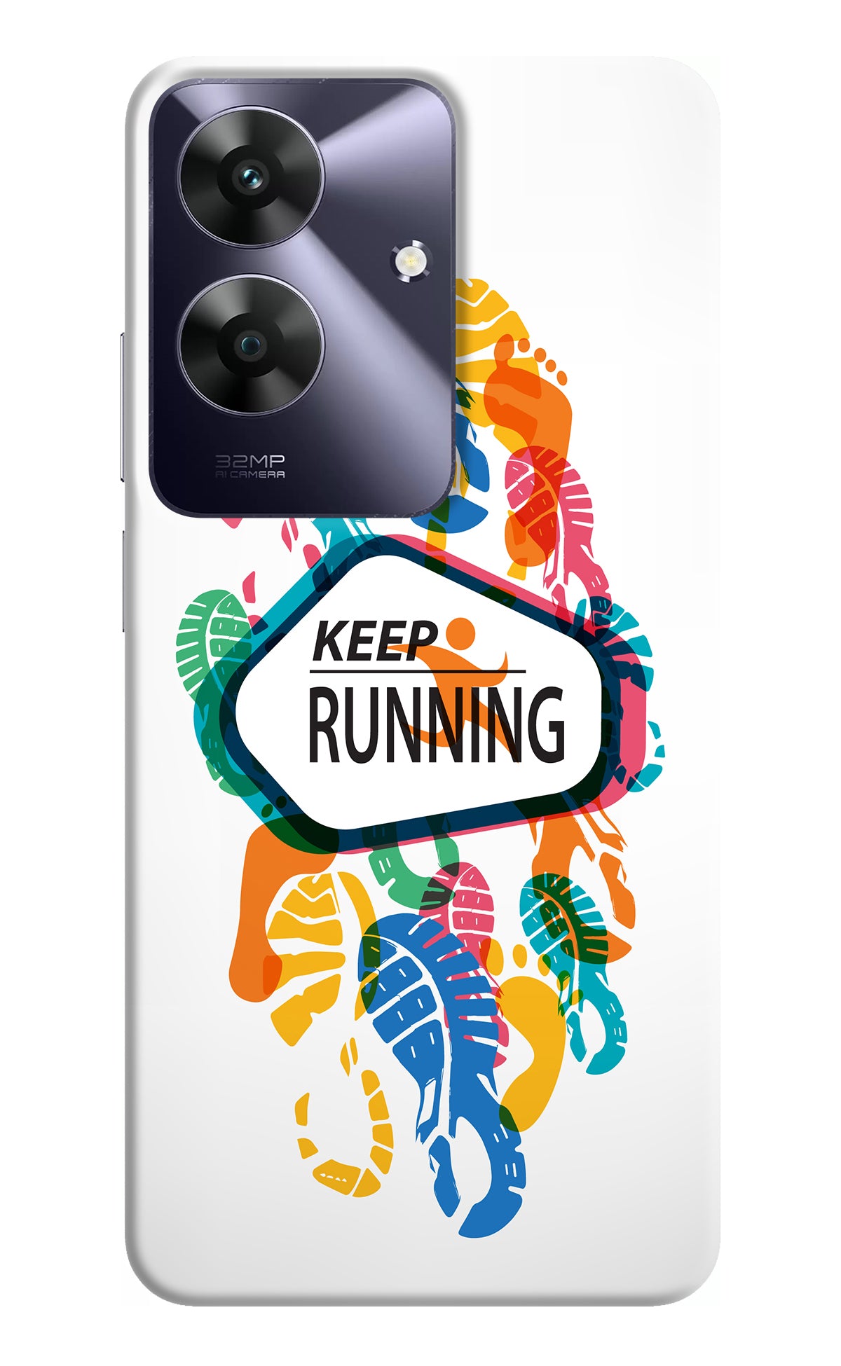 Keep Running Realme C61 Back Cover