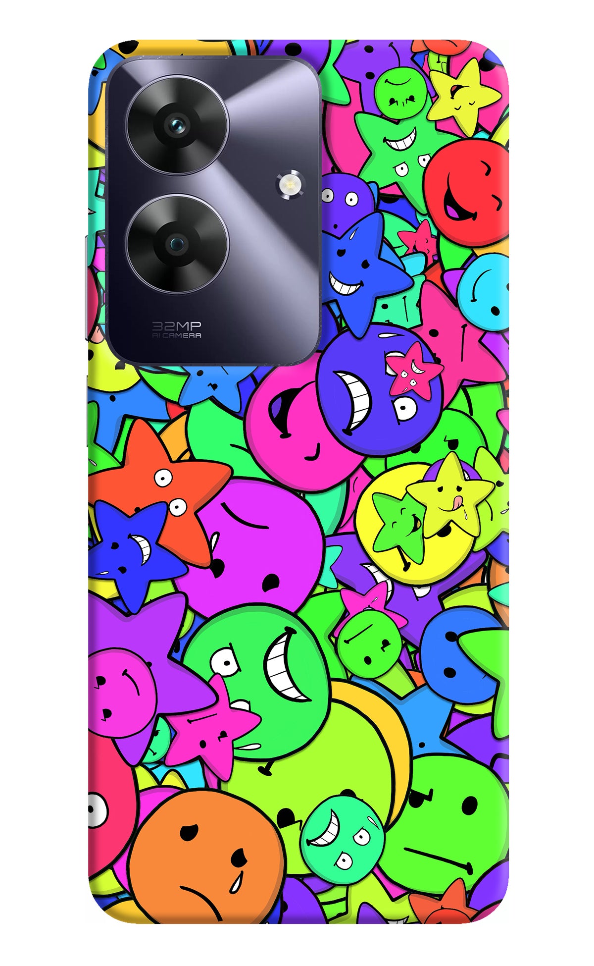 Fun Doodle Realme C61 Back Cover