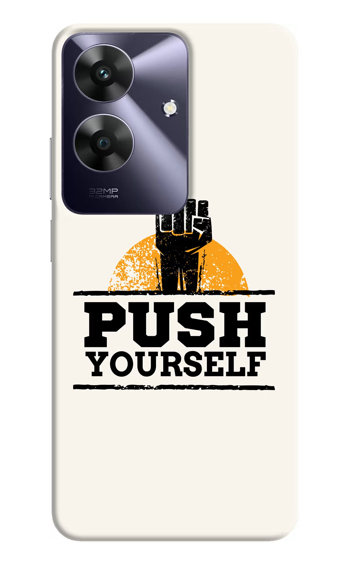 Push Yourself Realme C61 Hard Case Back Cover by Casekaro
